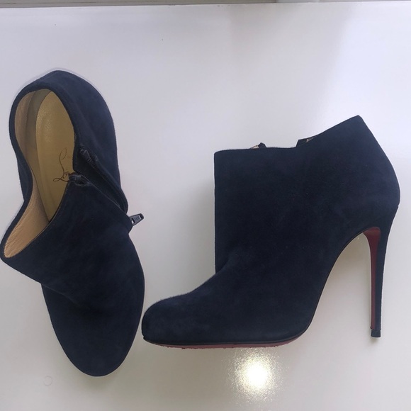 Blue suede Christian Louboutin heels! - Picture 4 of 5